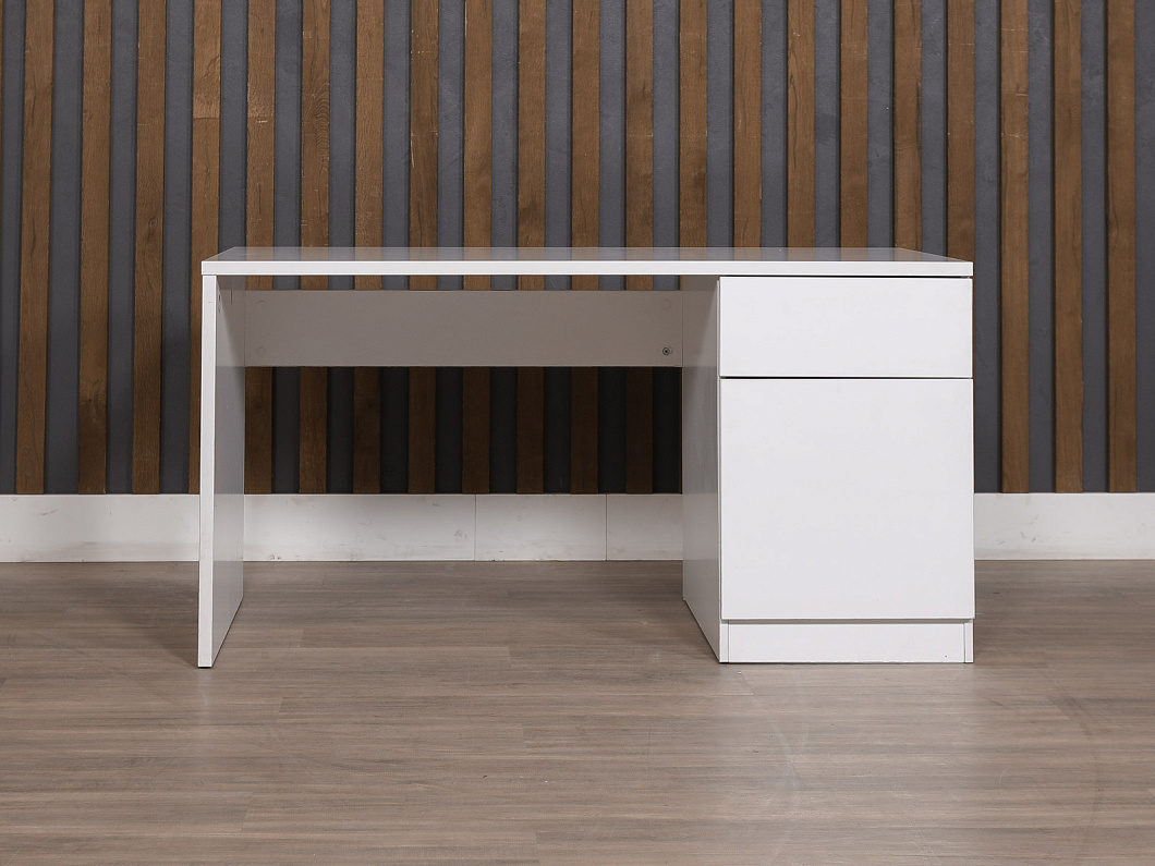 Стол с тумбой ЛДСП Белый (СПВТ(Т)-190425)