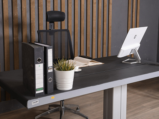 Стол руководителя Металл Серый Импорт