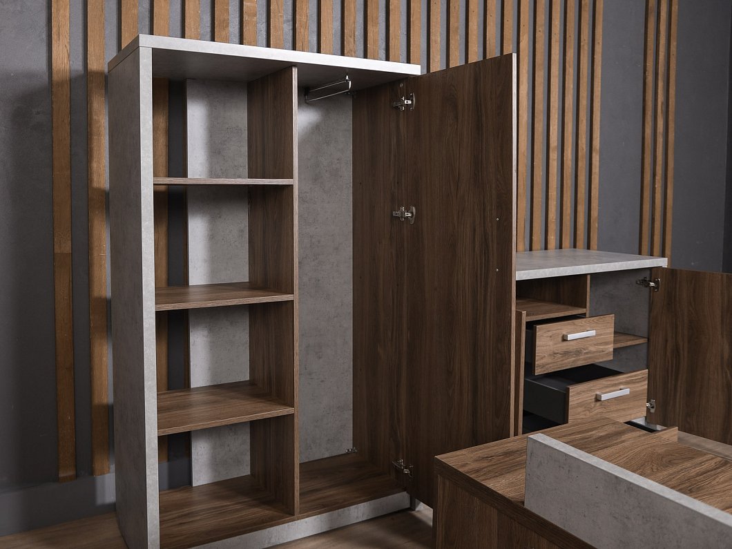 Кабинет руководителя NORDEN WOOD&STONE ЛДСП Орех Россия (крсрор-041025)