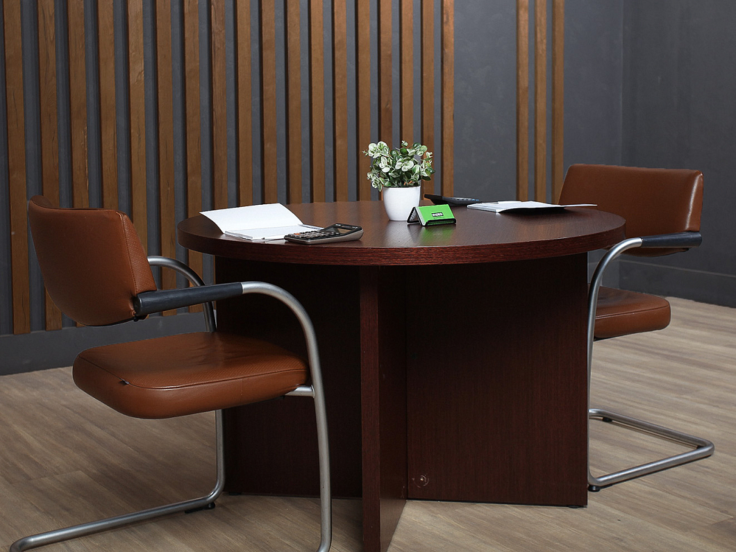 Стол для переговоров Della Rovere 1100x1100x750 ДСП Венге Италия (СДПВГ1-240523)