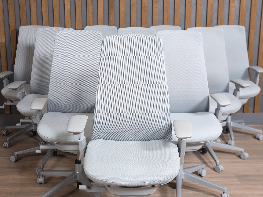 Кресло руководителя Haworth Fern Ткань Серый Германия (КПТСР-281225)