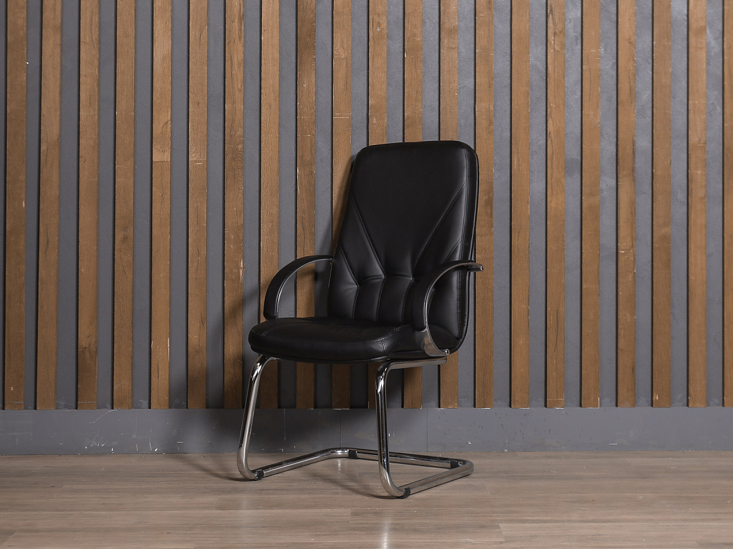 Конференц-кресло Искусственная кожа Чёрный (КФЭЧ-111125)