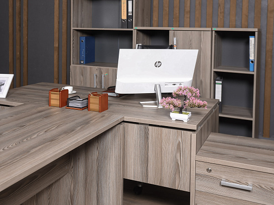 Кабинет руководителя ЛДСП Ясень шимо