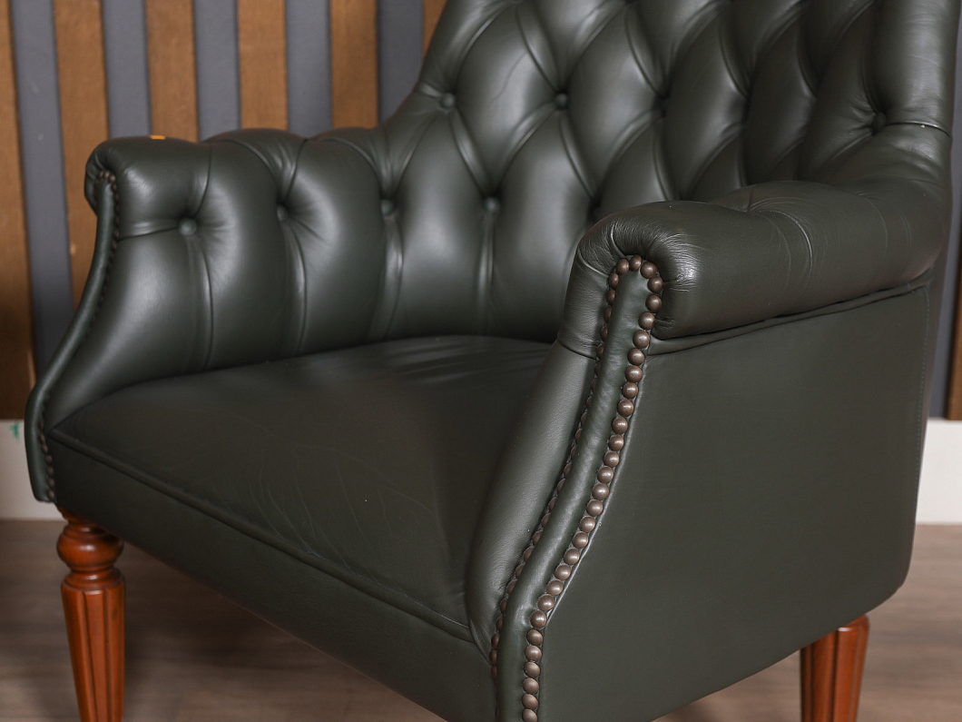 Кресло Art & Moble Кожа Зелёный Италия (ММКЗЛ-090725)