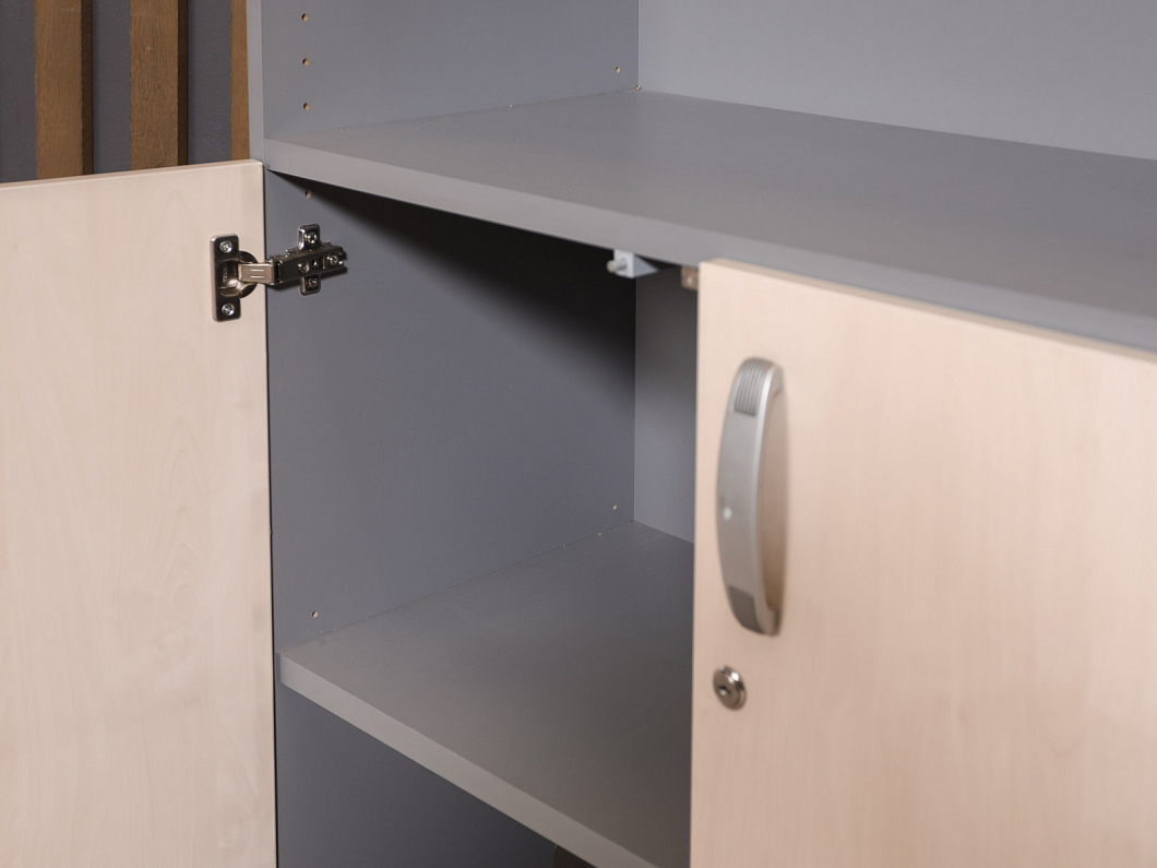 Шкаф для документов Офис-Директ Berlin ЛДСП Дуб Россия (ШДДСР-271225)