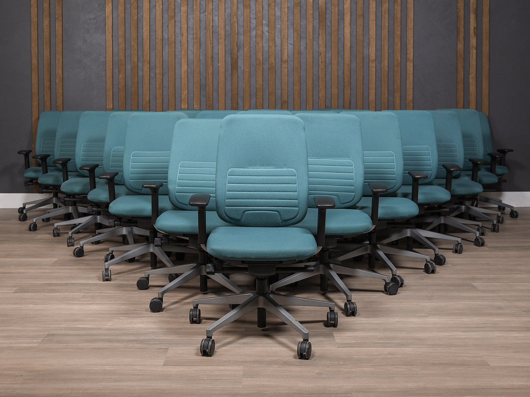 Офисное кресло Steelcase Ткань Зелёный Франция (КПЗЛ-260325)