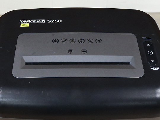 Шредер Office Kit S250 Пластик Чёрный Китай