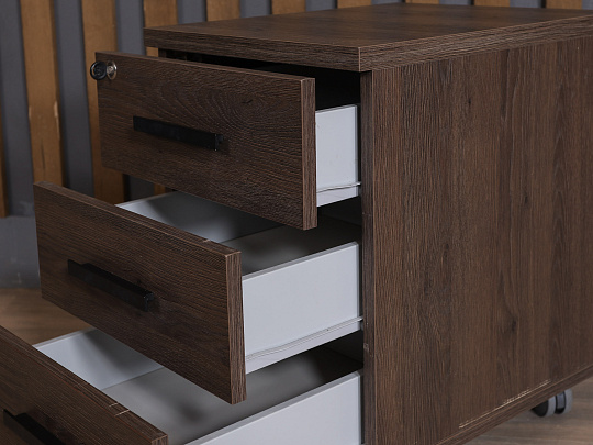 Тумба подкатная ЛДСП Ясень шимо