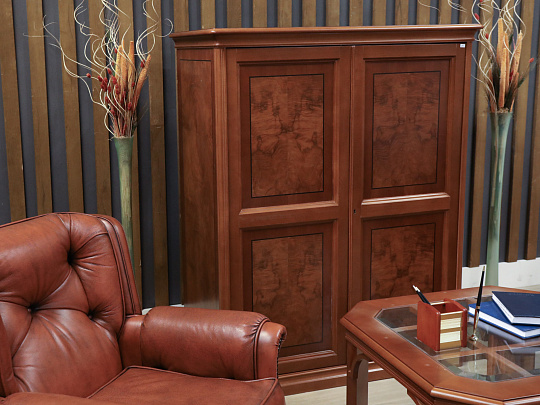 Кресло FRATELLI MASCHERONI Кожа Коричневый Италия