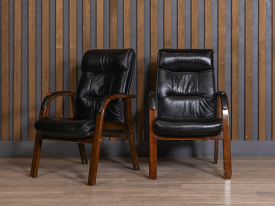 Конференц-кресло Искусственная кожа Чёрный