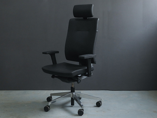 Кресло руководителя Кожа Чёрный