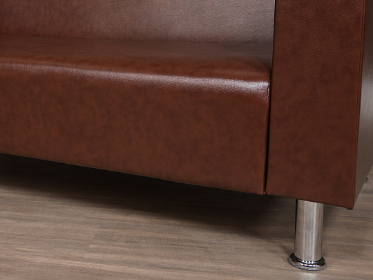 Диван СИТИ Искусственная кожа Коричневый Россия