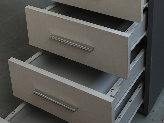 Стол с тумбой UFFIX Essence ЛДСП Серый Италия