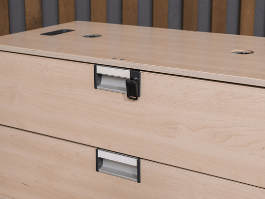 Полка навесная Steelcase ЛДСП Дуб США