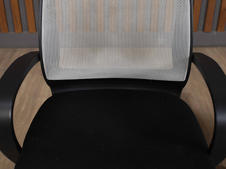 Кресло на колесах для персонала Пластик; Ткань Серый; Чёрный Россия (КПСР-031023)
