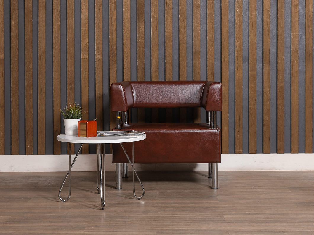 Кресло САНТЬЯГО Искусственная кожа Коричневый Россия (КМЭКЧ-СНТГ)