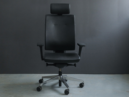 Кресло руководителя Кожа Чёрный