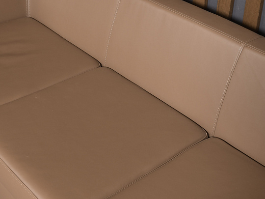 Диван Искусственная кожа Бежевый