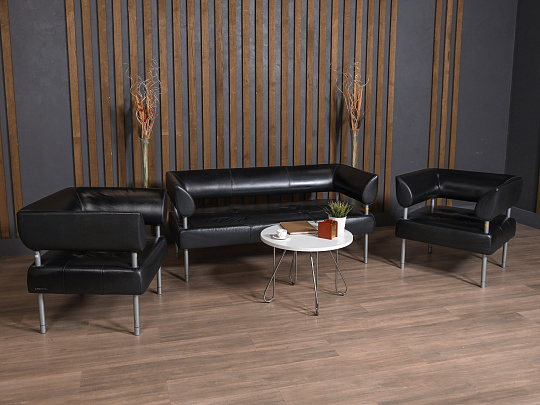 Диван SitLand Кожа Чёрный Италия