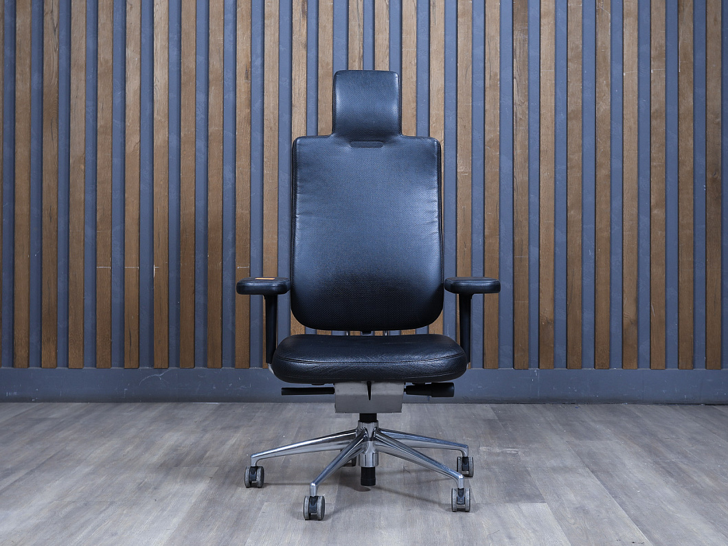 Кресло руководителя Vitra Headline Кожа Чёрный Швейцария (КДРЧ-300924)