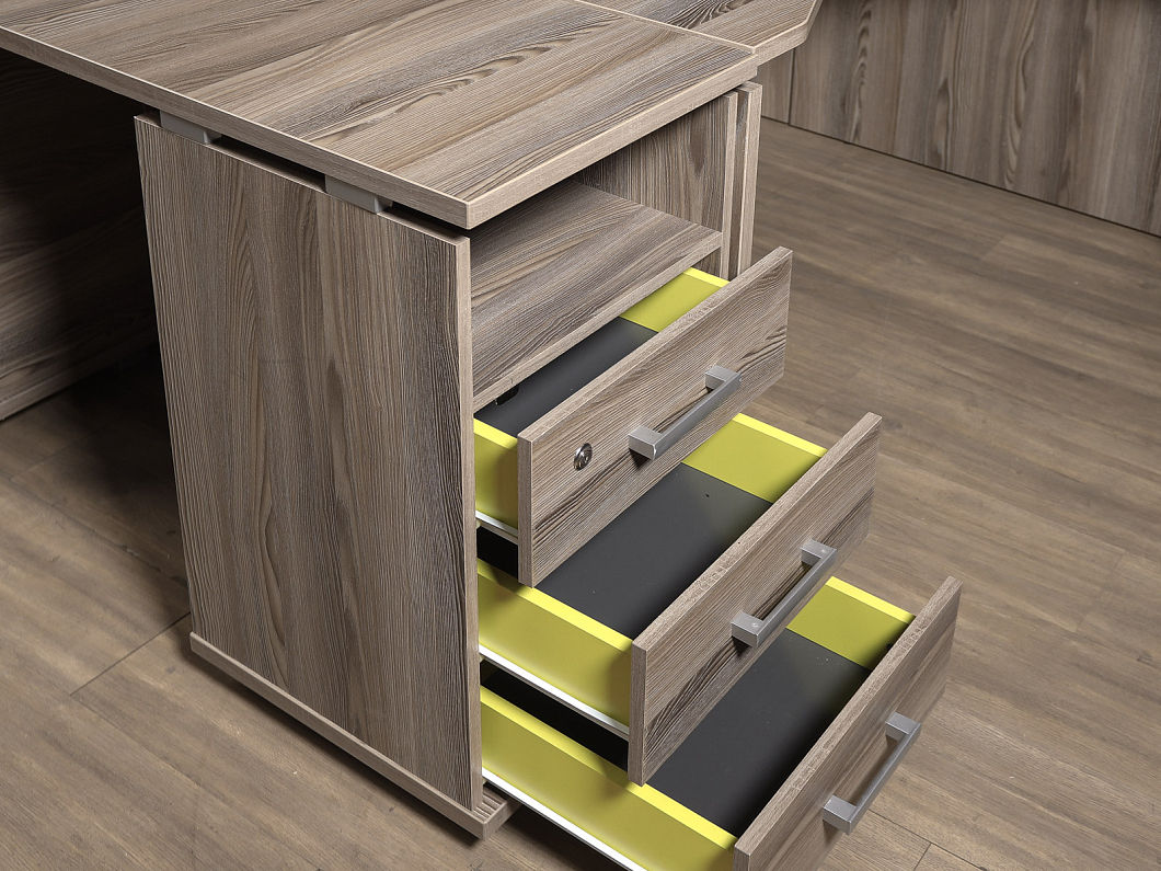 Комплект офисной мебели ЛДСП Ясень шимо (ГРЯШ-290925)