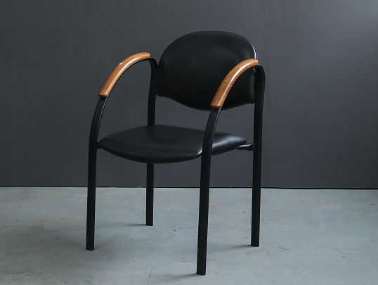 Конференц-кресло Искусственная кожа Чёрный