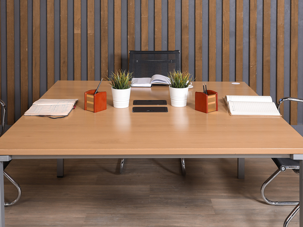 Стол для переговоров Steelcase ДСП Орех США (СДПОР1-280723)