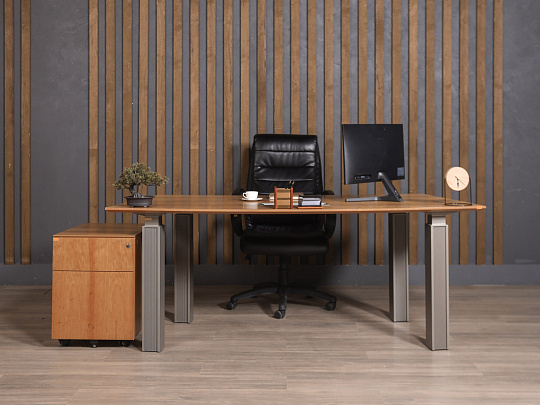 Стол руководителя Steelcase ЛДСП Орех США