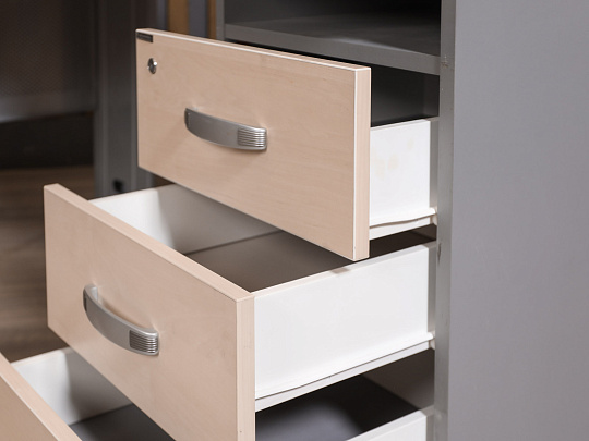 Стол с тумбой Berlin ЛДСП Дуб Россия