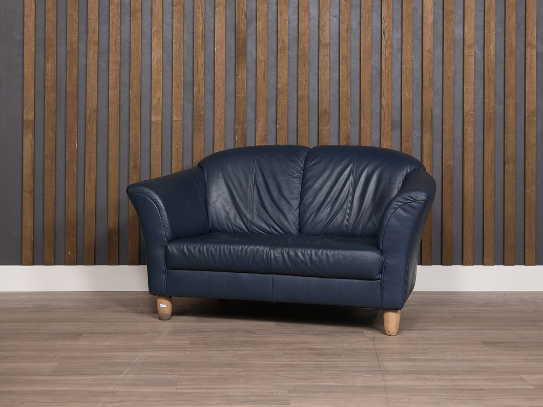 Диван Кожа Синий (ДЭВН1-090725)