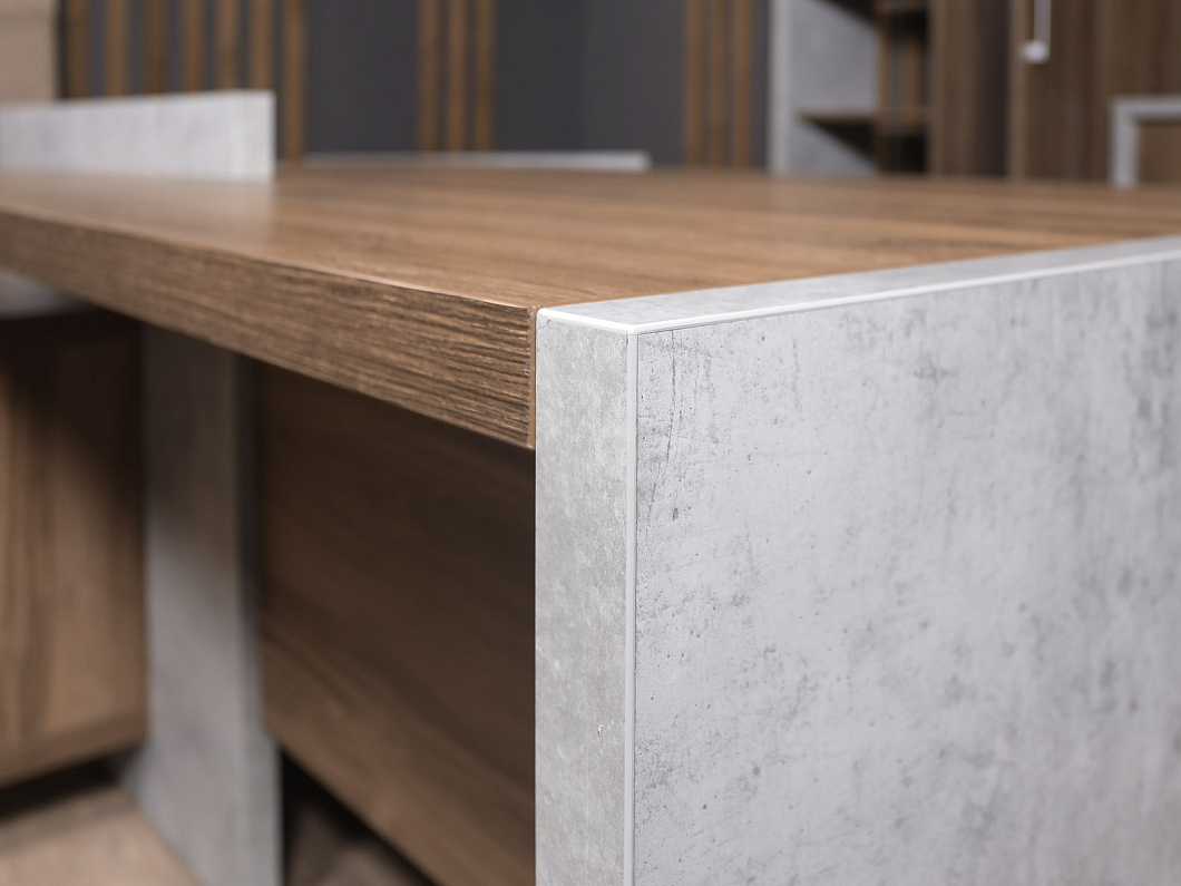 Кабинет руководителя NORDEN WOOD&STONE ЛДСП Орех Россия (крсрор-041025)