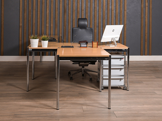 Стол руководителя USM Haller Дерево Ольха Швейцария