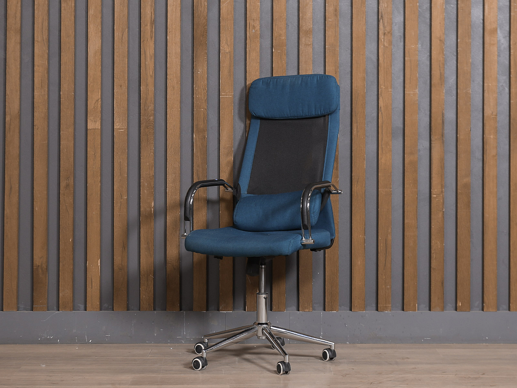 Кресло руководителя Ткань Синий (КРТСН-271225)