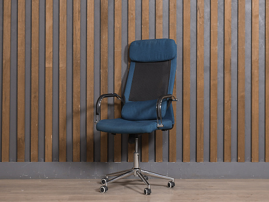 Кресло руководителя Ткань Синий