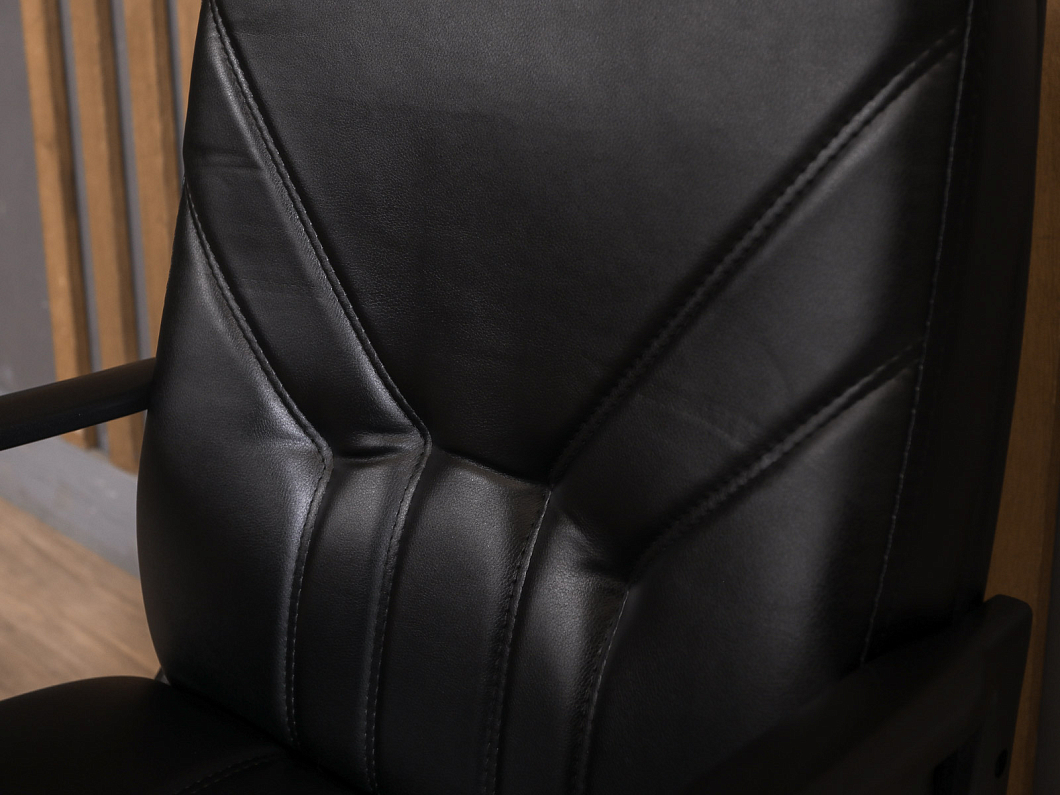 Конференц-кресло Искусственная кожа Чёрный (КФЭЧ1-201125)