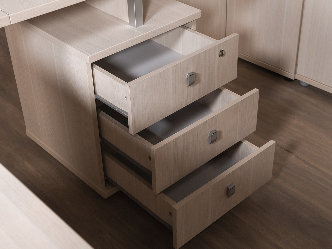 Кабинет руководителя Экспро Vasanta ЛДСП Дуб Россия (КРД-300825)