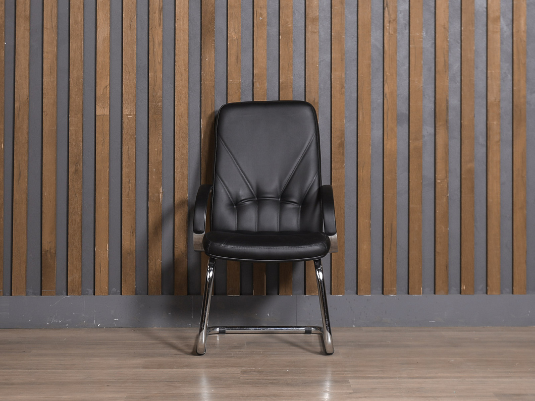 Конференц-кресло Искусственная кожа Чёрный (КФЭЧ-111125)