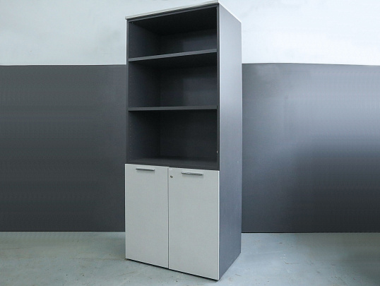 Шкаф для документов ЛДСП Серый