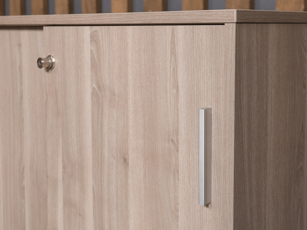 Тумба под оргтехнику ЛДСП Ясень шимо (ТОЯШ2-211125)