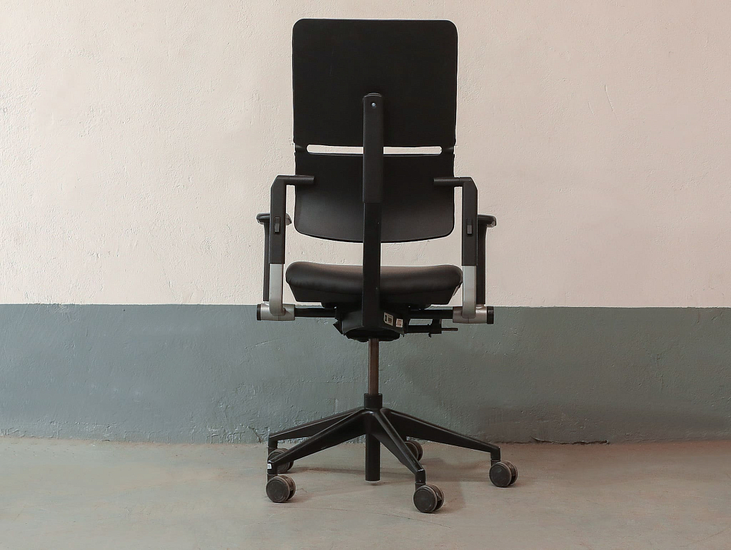 Кресло руководителя Steelcase Please 2 Ergonomic Искусственная кожа Чёрный Франция (КПЭЧ-190526)