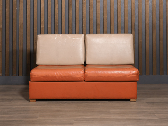 Диван Экокожа Оранжевый