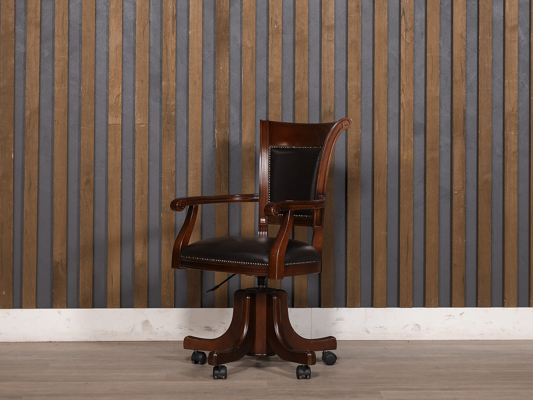 Кресло руководителя Кожа Чёрный Импорт (КРЭЧ4-090725)