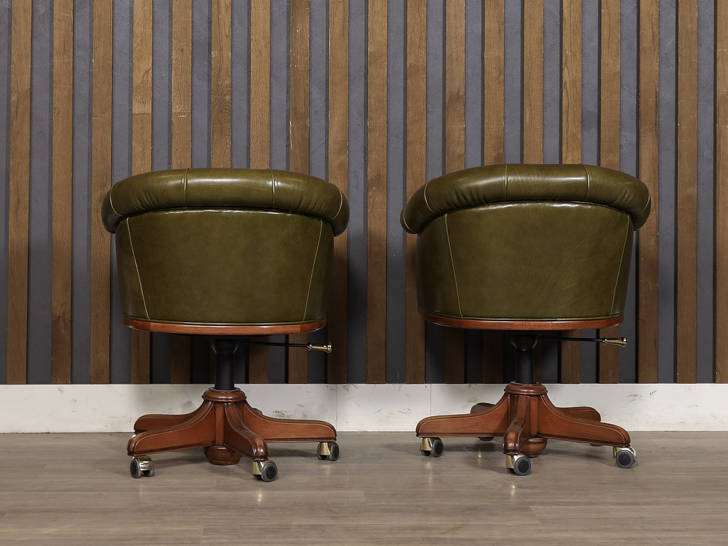 Офисное кресло Vienna Origgi Salotti 607 Искусственная кожа Зелёный Италия (КПЭЗЛ-090725)