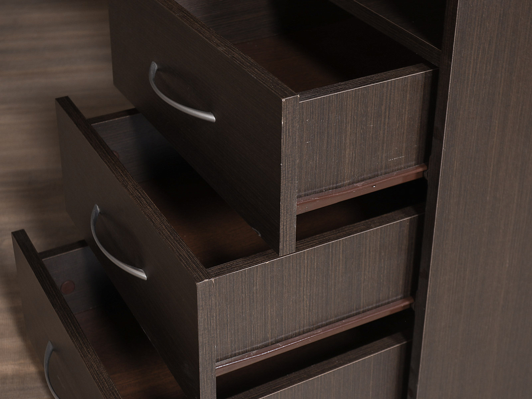 Стол с тумбой ЛДСП Венге (СЭТВГ-311025)