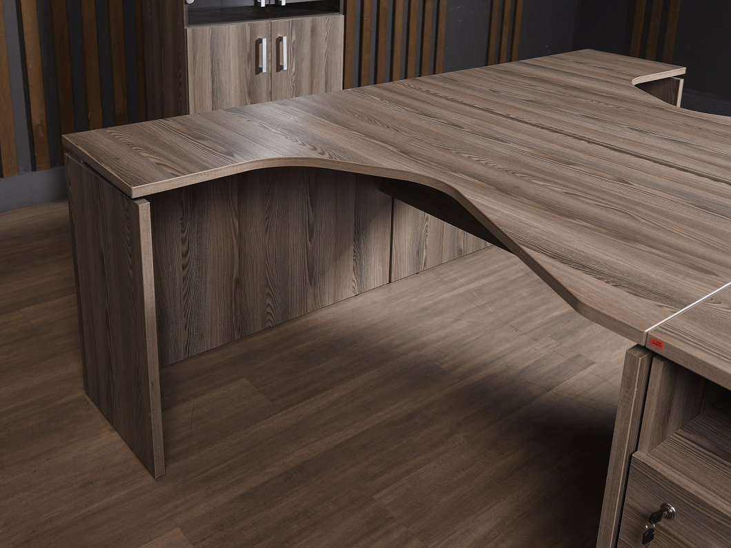 Комплект офисной мебели ЛДСП Ясень шимо (ГРЯШ-290925)