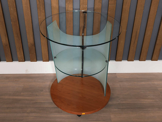 Журнальный столик Стекло Ольха