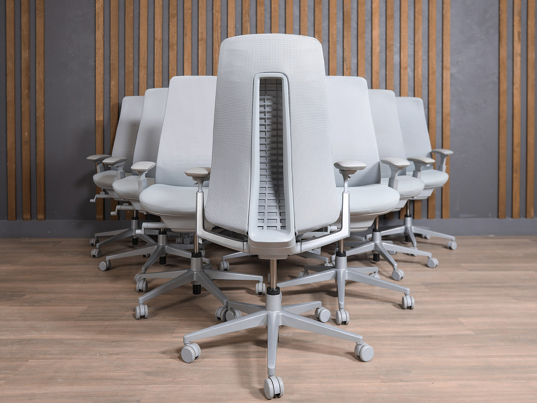 Кресло руководителя Haworth Fern Ткань Серый Германия (КПТСР-281225)