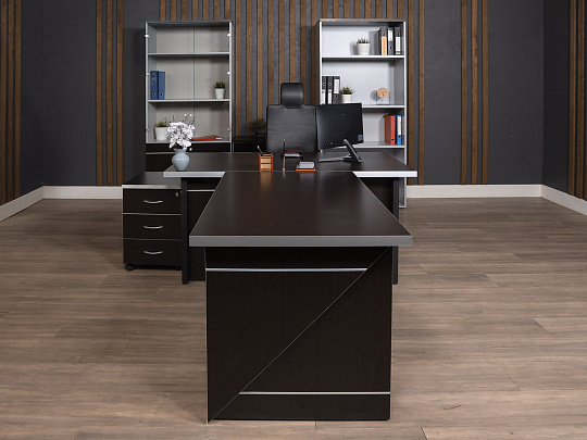 Кабинет руководителя Pointex ZOOM ЛДСП Венге Россия