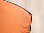 Конференц кресло на полозьях Ткань Оранжевый  (КФОЖ-130223)