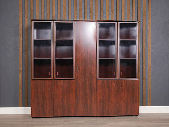 Шкаф для документов и одежды ЛДСП Вишня